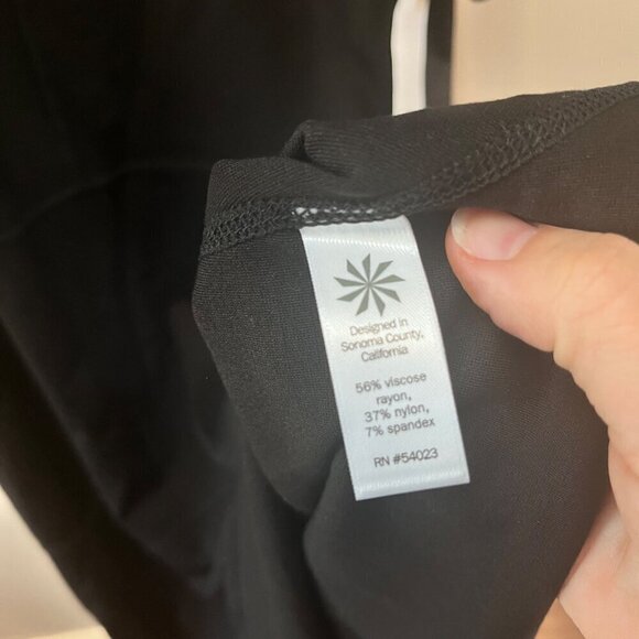 NEW Athleta En‎ Route Dress Black - Size LT - Picture 4 of 8